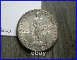 1925 Lexington Concord Commemorative Silver Half Dollar BU MS UNC