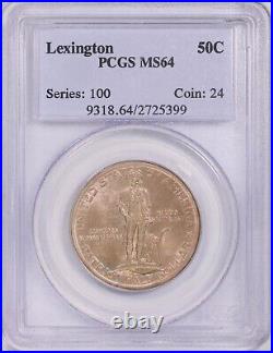 1925 Lexington-Concord Sesquicentennial Commemorative Half Dollar PCGS MS-64