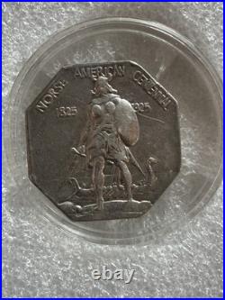 1925 Norse-American Centennial Silver Commemorative Medal Thick 4893