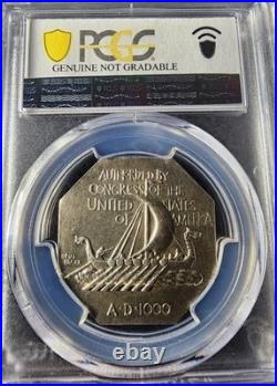 1925 Norse Silver Commemorative Medal-Thick-PCGS Uncirculated Detail