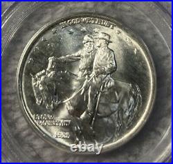 1925 PCGS/CAC MS65 Stone Mountain Commemorative Silver Half Dollar