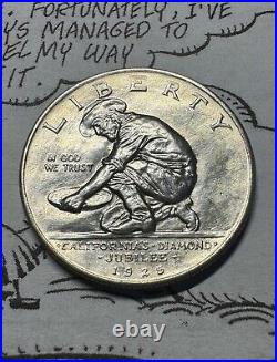 1925-S 50c California Commemorative Half Dollar UNC UNCIRCULATED Details