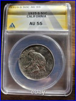 1925 S California Commem Half Dollar AU55 ANACS Great Coin