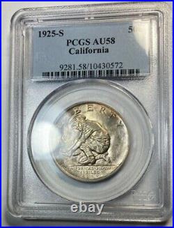 1925-S California Commemorative Half Dollar PCGS AU58