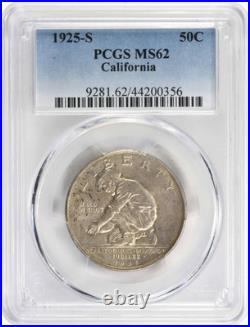 1925-S California Commemorative Half MS62 PCGS