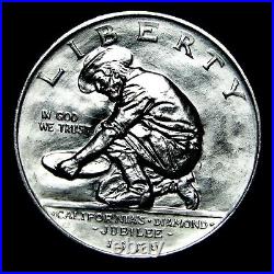 1925-S California Commemorative Half Silver - Gem BU Details Coin - #133S