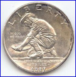 1925-S California Diamond Jubilee Commemorative Half Dollar, AU-Unc Details