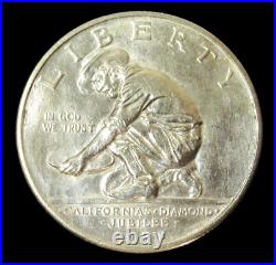 1925 S California Diamond Jubilee Commemorative Silver Half Dollar