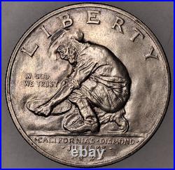 1925-S California Diamond Jubilee Commemorative Silver Half Dollar 50C Beauty