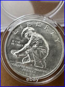 1925-S California Diamond Jubilee Commemorative Silver Half Dollar Coin Gem BU