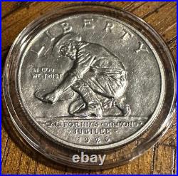 1925-S California Diamond Jubilee Commemorative Silver Half Dollar Coin Gem BU