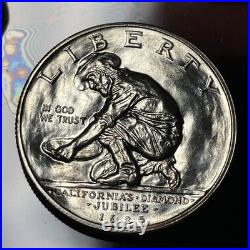 1925-S California Jubilee Commemoratie Half Dollar Cleaned