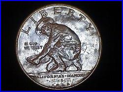 1925-S California Jubilee Commemorative Silver Half Dollar