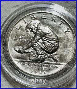 1925-S California Jubilee Silver Half Dollar Gem BU Very Certifiable Coin