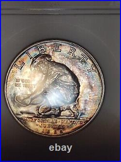 1925-S California Jubliee Silver 50C ANA (ANACS) Genie Soapbox MS62