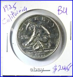 1925-S California Silver Half Dollar Commemorative Ungraded BU