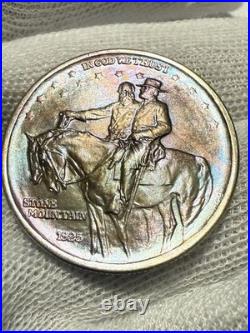 1925 STONE MOUNTAIN COMMEMORATIVE HALF DOLLAR BU+ High Grade Toned