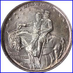 1925 Stone Mountain Commem Half Dollar CAC Sticker PCGS MS65 Superb Eye Appeal