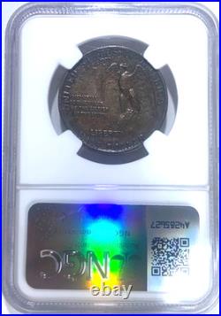 1925 Stone Mountain Commemorative 50C NGC UNC Environmental Damage Gorgeous