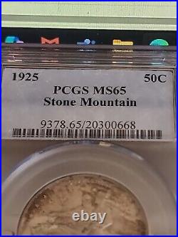 1925 Stone Mountain Commemorative Half Dollar 50c PCGS MS 65- TONED-SEE STORE