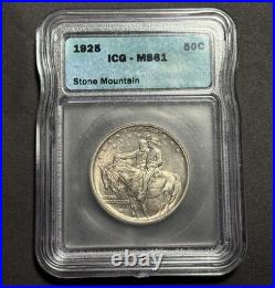 1925 Stone Mountain Commemorative Half Dollar ICG MS61 Nice Coin
