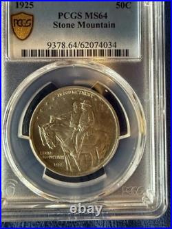 1925 Stone Mountain Commemorative Half Dollar PCGS MS64