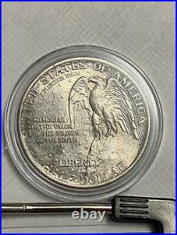 1925 Stone Mountain Commemorative Silver Half Dollar 50C Genuine TONED CC747