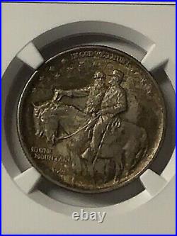 1925 Stone Mountain Commemorative Silver Half Dollar 50C/Toned NGC MS 66 Gem+