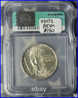 1925 Stone Mountain Commemorative Silver Half Dollar Collector Coin ICG MS63