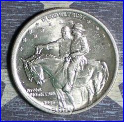 1925 Stone Mountain Commemorative Silver Half Dollar Nice Collector Coin