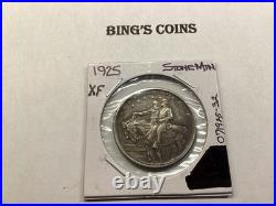 1925-Stone Mountain Commerative Silver Half Dollar-Toned XF/AU-071925-32 1925-Stone Mountain Commerative Silver Half Dollar-Toned XF/AU-071925-32
