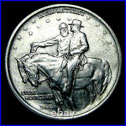1925 Stone Mountain Half Dollar Commemorative Silver - GEM BU++ Coin - #Y377