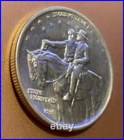 1925 Stone Mountain Half Dollar, Silver Commemorative/ Comes with FREE $1 coin