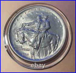 1925 Stone Mountain Half Dollar, Silver Commemorative/ Comes with FREE $1 coin