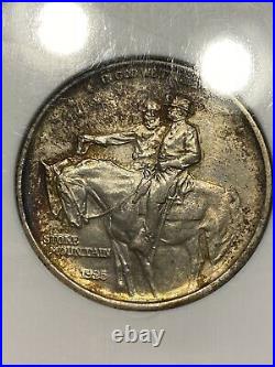 1925 Stone Mountain MS-65 NGC Certified Silver Half Dollar NICE GEM Memorial 50