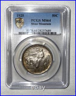1925 Stone Mountain Memorial Silver Commemorative Half Dollar PCGS MS64 Antique 1925 Stone Mountain Memorial Silver Commemorative Half Dollar PCGS MS64 Antique