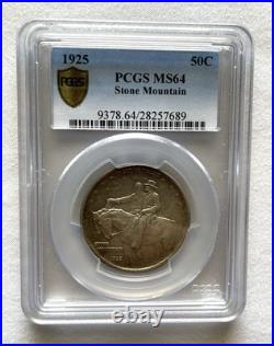 1925 Stone Mountain Memorial Silver Commemorative Half Dollar PCGS MS64 Antique 1925 Stone Mountain Memorial Silver Commemorative Half Dollar PCGS MS64 Antique
