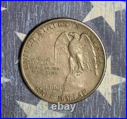 1925 Stone Mountain Silver Commemorative Half Dollar Coin. Free Shipping