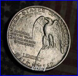 1925 Stone Mountain Silver Commemorative Half Dollar Coin. Free Shipping