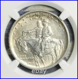 1925 Stone Mountain Silver Commemorative Half Dollar Ngc Ms62