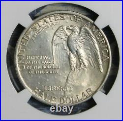 1925 Stone Mountain Silver Commemorative Half Dollar Ngc Ms62