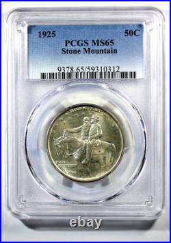 1925 Stone Mountain Silver Commemorative Half Dollar -PCGS MS-65 Mint State 65