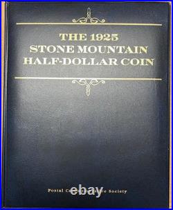 1925 Stone Mountain commemorative half dollar (uncirculated) set with stamps