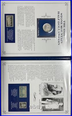 1925 Stone Mountain commemorative half dollar (uncirculated) set with stamps