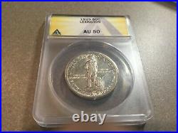 1925 US Mint Lexington Concord Commemorative Half Dollar 50 Cent Coin ANACS AU40