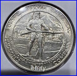1925 Vancouver Commemorative Silver Half Dollar 50C Coin Great Detail