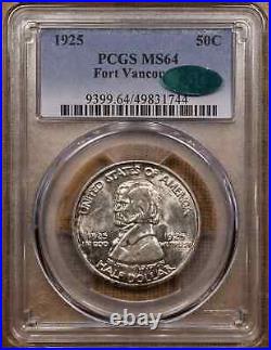 1925 Vancouver half dollar, PCGS MS64 CAC. Hard to find coin in this condition