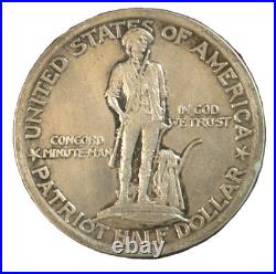 1925 lexington concord half dollar- Choice AU- SMH 1656