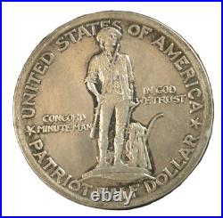 1925 lexington concord half dollar- Choice AU- SMH 1656