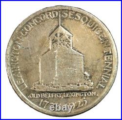 1925 lexington concord half dollar- Choice AU- SMH 1656